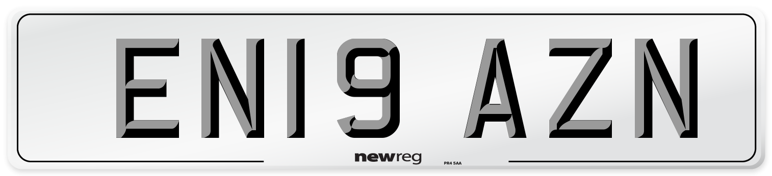 EN19 AZN Number Plate from New Reg